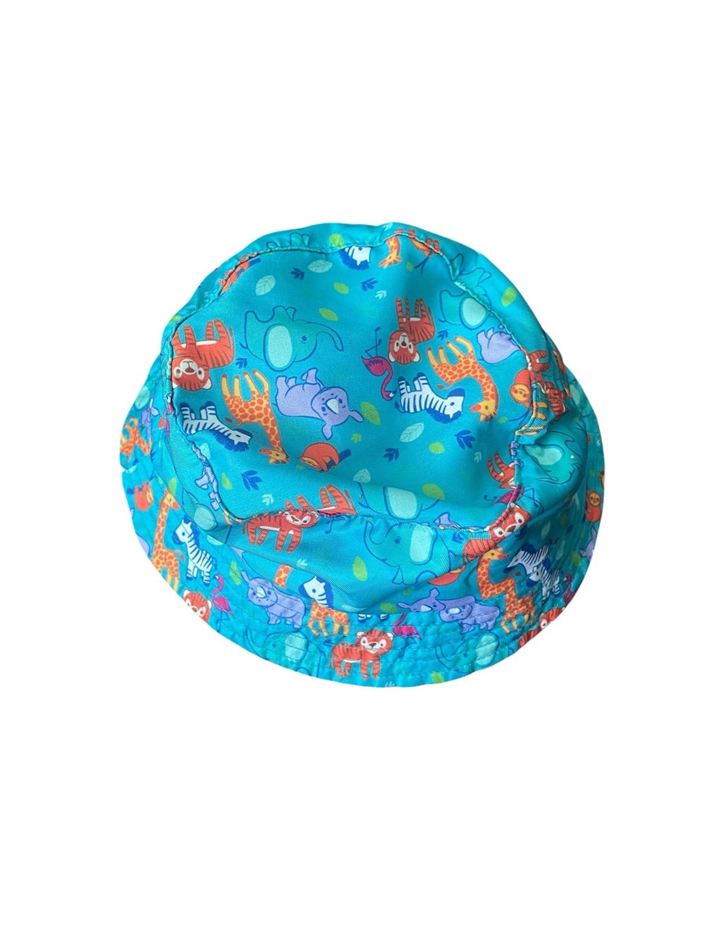 Toddler Turquoise Animal Print Bucket Hat